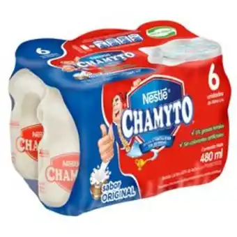 Unimarc Pack bebida láctea chamyto original 6 un de 80 ml oferta