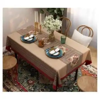 Linio Mantel antimanchas old roma 140 x 220 cm rectangular oferta