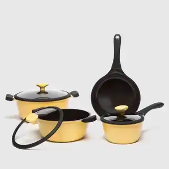 Linio Batería de cocina cerámica chef amarillo 7 piezas oferta