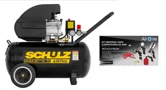 Paris Kit compresor 2hp,50 litros + set 8 accesorios oferta