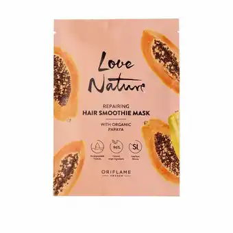 Oriflame Mascarilla capilar reparadora con papaya smoothie love nature oferta