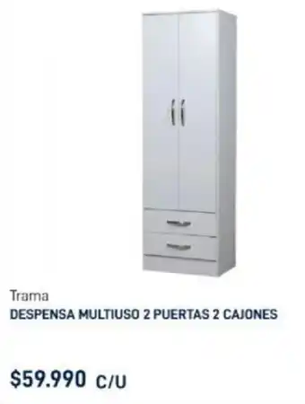 Construmart Trama Despensa Multiuso 2 Puertas 2 Cajones oferta