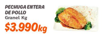 Mayorista 10 Pechuga Entera de Pollo granel kg oferta