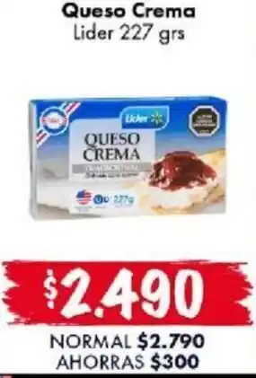 Super Bodega a Cuenta QUeso Crema Lider 227g oferta