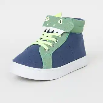 Paris Zapatilla niño cocodrilo color navy oferta