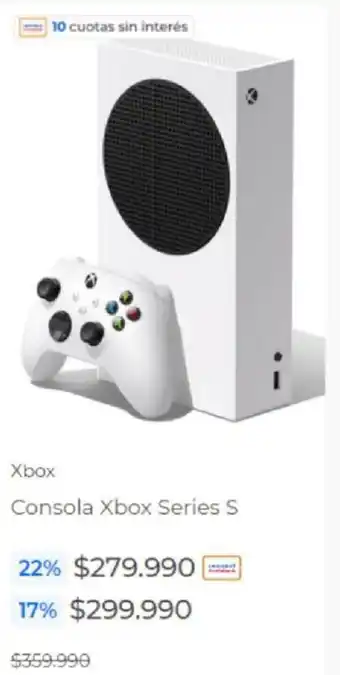 Paris Xbox Consola Series S oferta