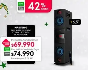 Tottus Master-G Parlante Estereo con Bluetooth Black Nose oferta