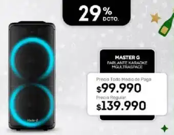 Tottus Master-G Parlante Karaoke Mgultraspace oferta