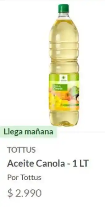 Tottus Tottus Aceite Canola - 1lt oferta