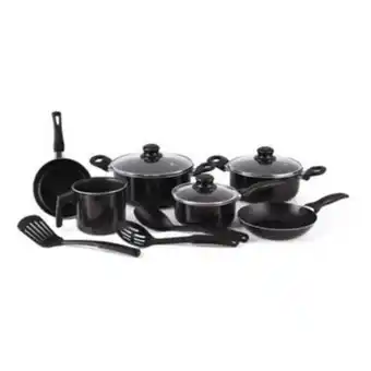 Linio Batería de cocina 12 piezas teflón antiadherente begônia oferta