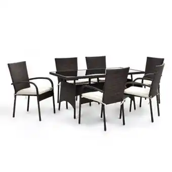 Linio Juego de comedor de terraza 6 puestos new cerdena oferta