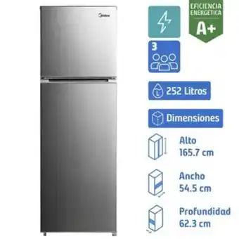 Falabella Refrigerador no frost 252 litros gris oferta