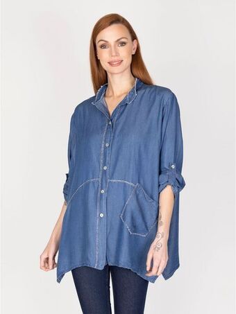 Lineatre Blusa jeans lineatre oferta