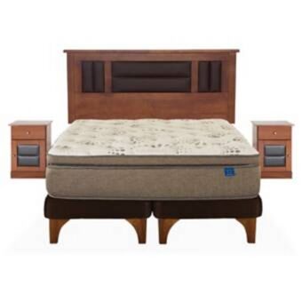 Linio Cama europea terra cobre 2 plazas + muebles lorraine oferta