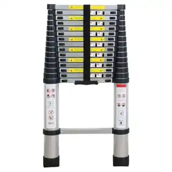 Paris Escalera telescópica de aluminio 3,8 metros oferta