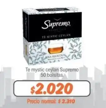 Mayorista 10 Supremo Te Mystic Ceylan 50 Bolsitas oferta