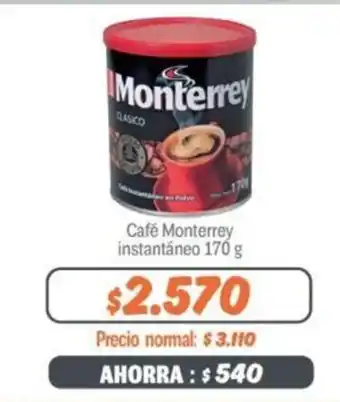 Mayorista 10 Monterrey Cafe Instantaneo 170g oferta