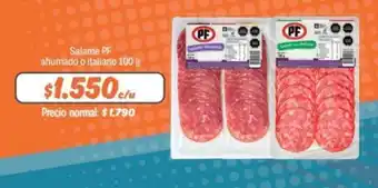 Mayorista 10 Salame PF Ahumado o Italiano 100g oferta