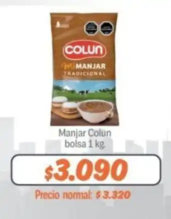 Mayorista 10 Colun Manjar Bolsa 1 kg oferta