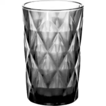 El Volcan Set 4 vasos alto 35cl negro rombo lugano oferta