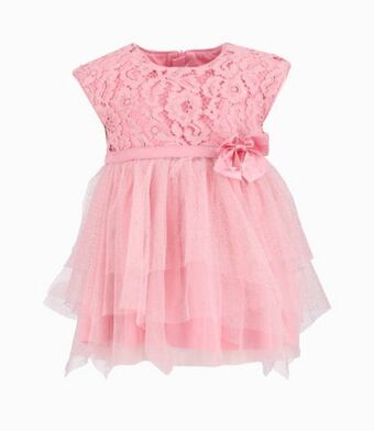 Limonada Vestido con tul bebé niña rosado oferta