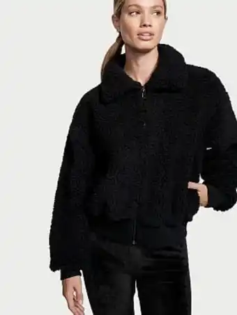 Victoria's Secret Plush fleece front-zip jacket oferta