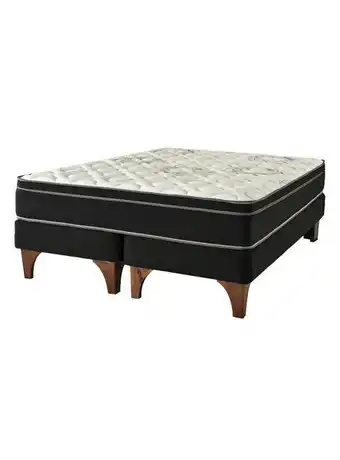 Paris Cama europea chic negra seven 2 plazas base dividida oferta