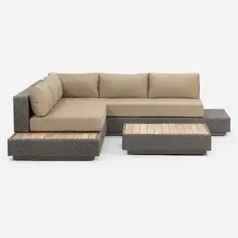 Rosen Seccional de terraza santorini 3 piezas oferta