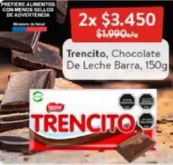 Lider Trencito Chocolate de Leche Barra 2 x 150g oferta