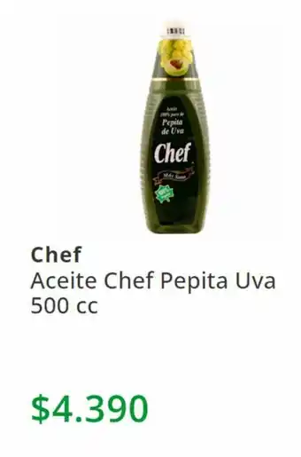 Aceite Chef Pepita Uva 500cc