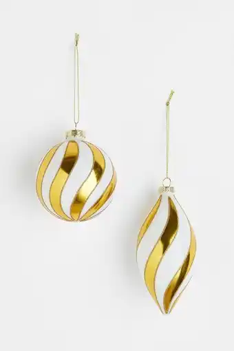 H&M Pack de 2 adornos para el árbol de navidad oferta
