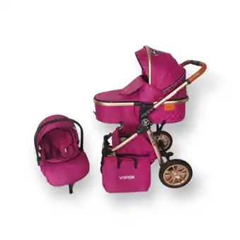 Paris Coche bolina fucsia con silla para auto certificada en chile oferta