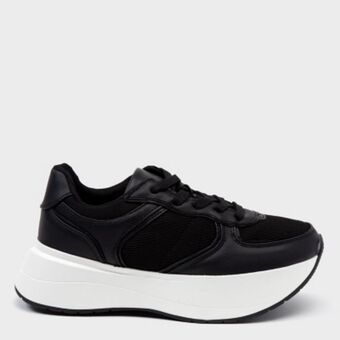 Falabella Basement zapatilla urbana mujer negra oferta