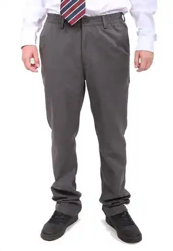 Paris Pantalon colegio escolar pretina elasticada slim fit polemic oferta