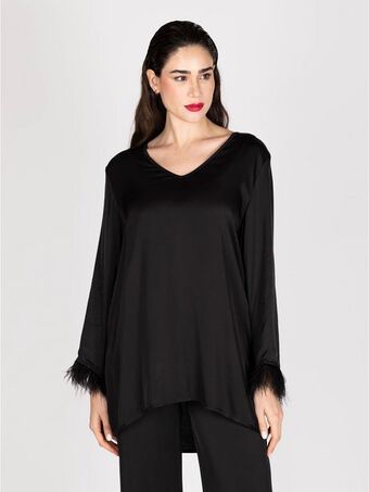 Lineatre Blusa negro lineatre oferta