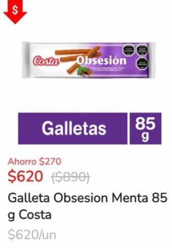Super Bodega a Cuenta Galleta Obsesion Menta 85g Costa oferta