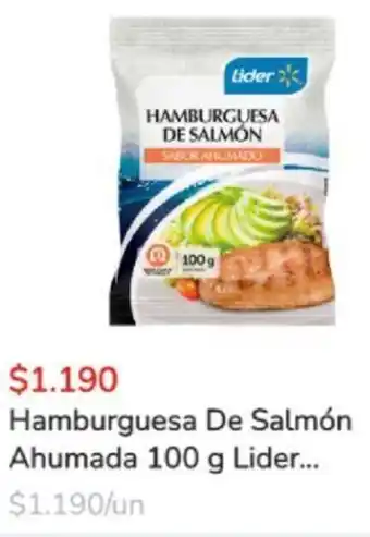 Super Bodega a Cuenta Lider Hamburguesa De Salmón Ahumada 100g oferta