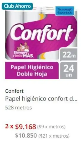 Unimarc Confort Papel Higiénico 2x528m oferta