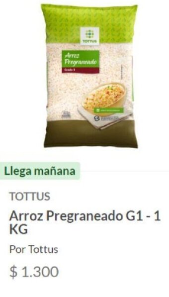 Tottus Tottus Arroz Pregraneado G1-1kg oferta