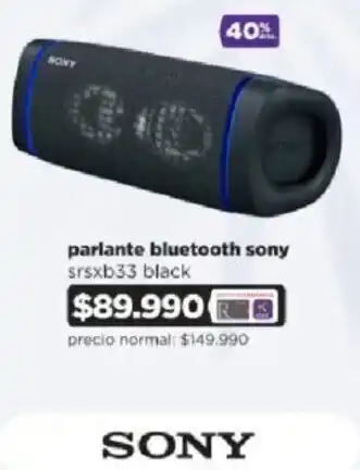 Ripley Sony Parlante Bluetooth oferta