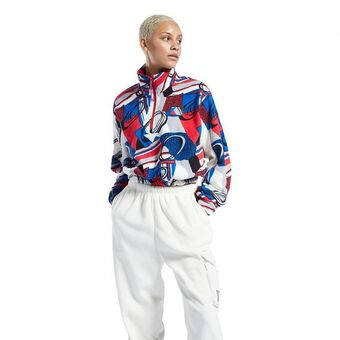 Reebok Polerón classics winter print half-zip mujer oferta