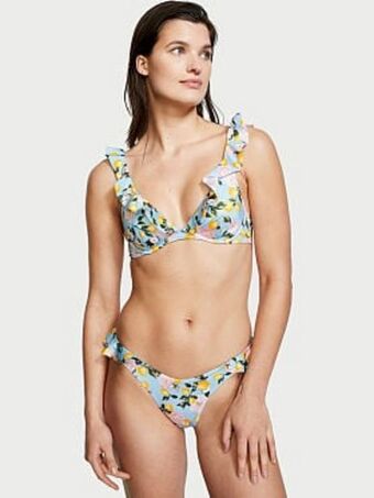 Victoria's Secret Ruffle plunge bikini top oferta
