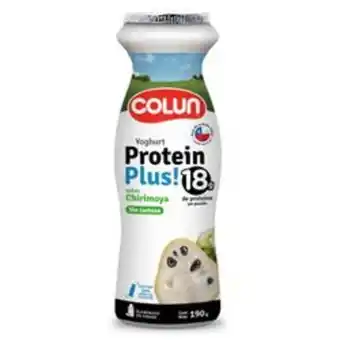 Unimarc Yoghurt colun protein plus 18 chirimoya 190 g oferta