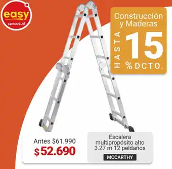 Easy Escalera Multipropósito alto 3.27m - 12 peldaños McCarthy oferta