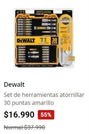 Easy Set de Herramientas Atornillar 30 Puntas Amarillo Dewalt oferta