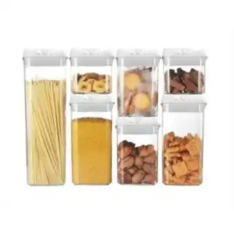 Contenedores herméticos de almacenamiento plástico 7pcs