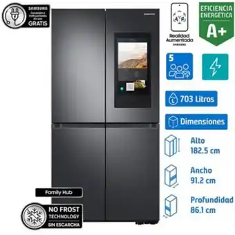 Linio Refrigerador french door 703 litros black oferta