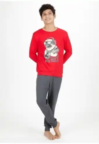 Falabella Pijama algodón teens hombre 66.1194m-roj kayser kayser oferta