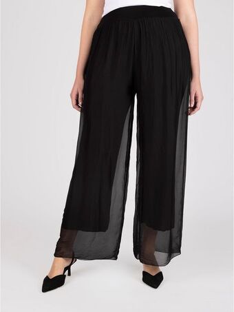 Lineatre Pantalon negro lineatre oferta
