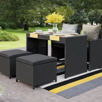 Linio Juego de comedor de terraza lisboa 4 personas oferta